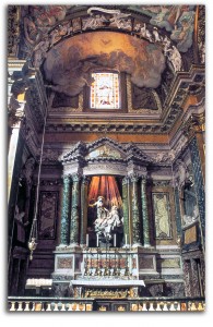 bernini-santa_maria-vittoria Wider image of Bernini's sculpture of St. Teresa in the Church of Santa Maria della Vittoria, Rome.