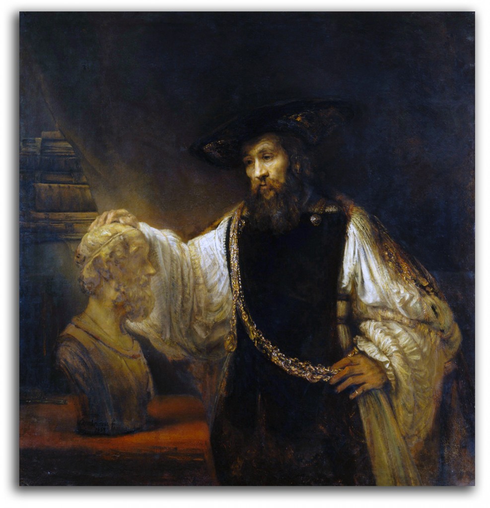 rembrandt-aristotle Image of painting by Rembrandt.