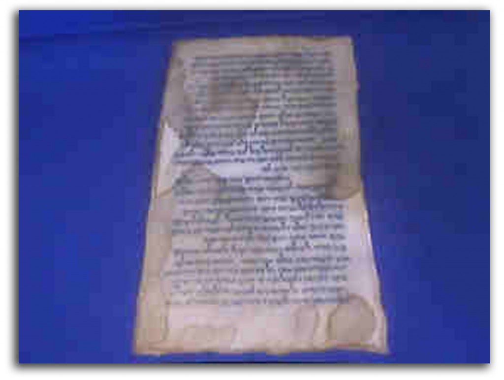Image of Dead Sea Scroll.